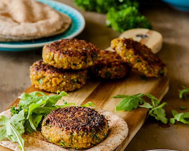 Spiced Millet And Chickpea Burgers