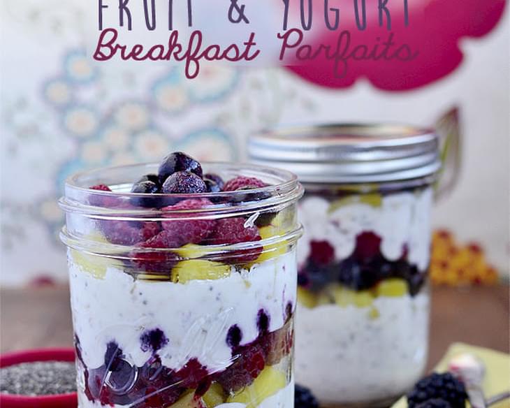 Make-Ahead Fruit & Yogurt Breakfast Parfaits