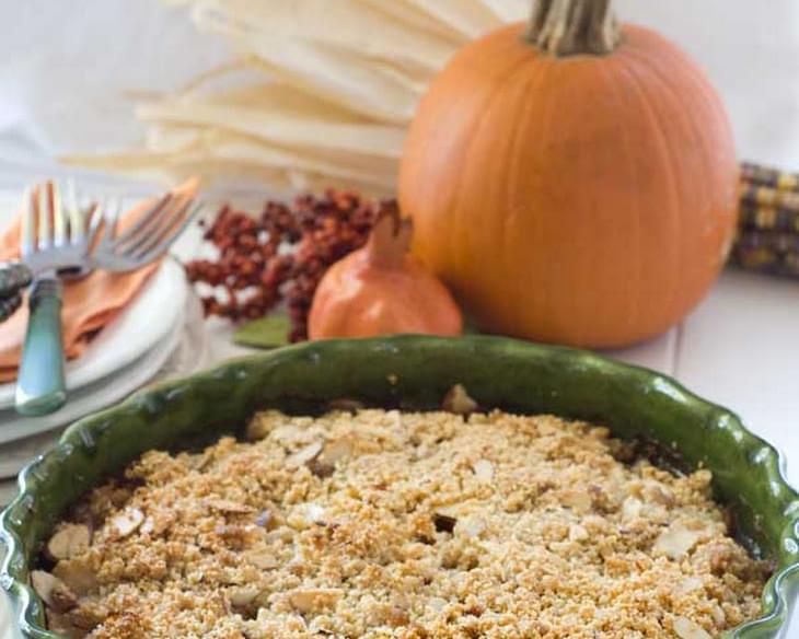 Gluten Free Pear Cranberry Almond Crumble