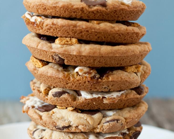 Giant S'mores Cookies