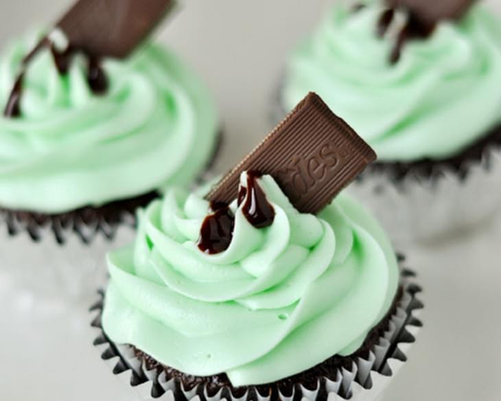 Over-the-Top Andes Mint Cupcakes