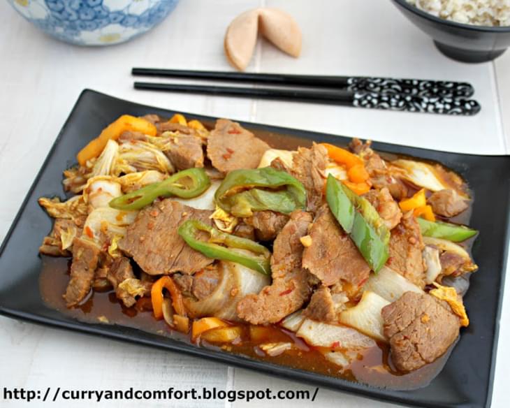 Twice Cooked Pork Stir Fry