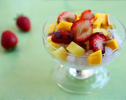 Taiwanese Shaved Ice with Fruits