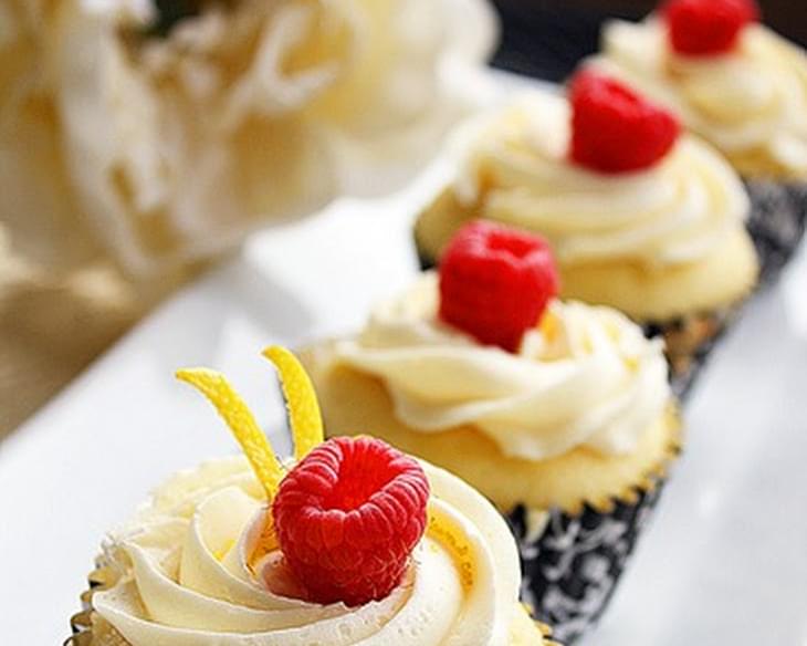 Lemon Cupcakes with Limoncello-Cream Cheese Frosting