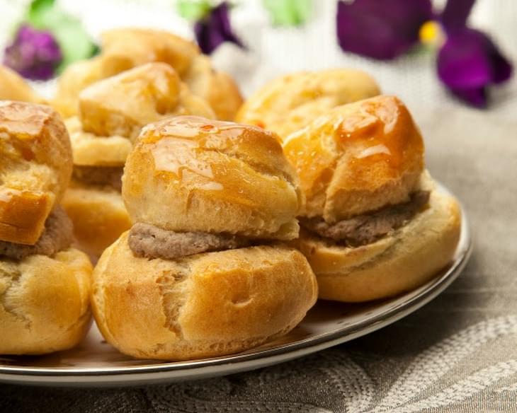 Choux Pastry Chopped Liver Puffs