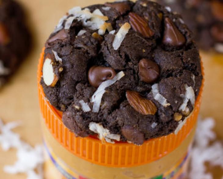 Flourless Chocolate Almond Joy Cookies