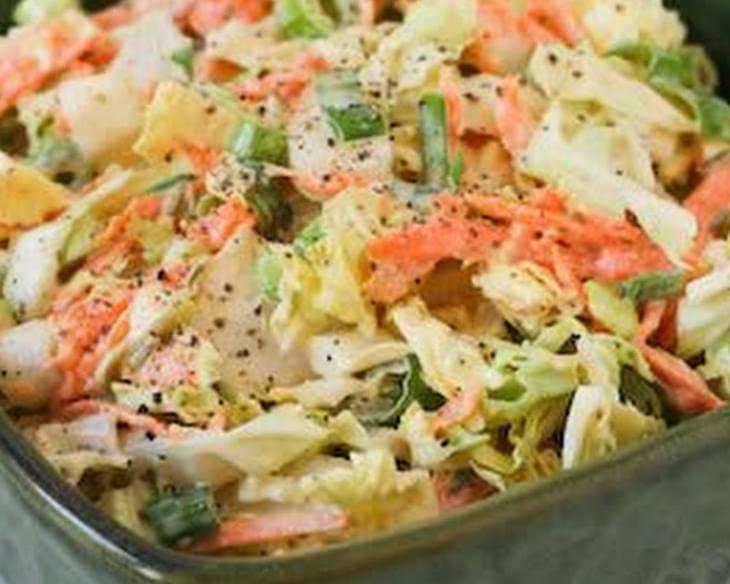 Napa Cabbage Slaw Recipe with Carrots and Fennel Seed Dressing