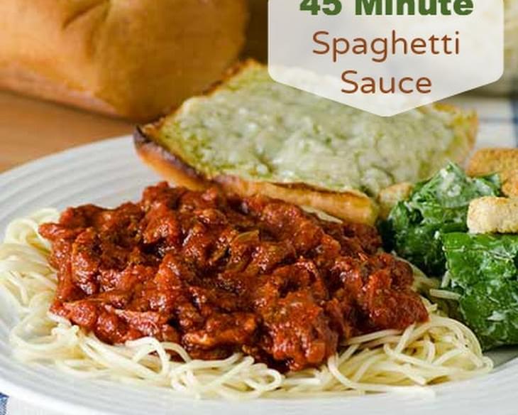 45 Minute Spaghetti Sauce