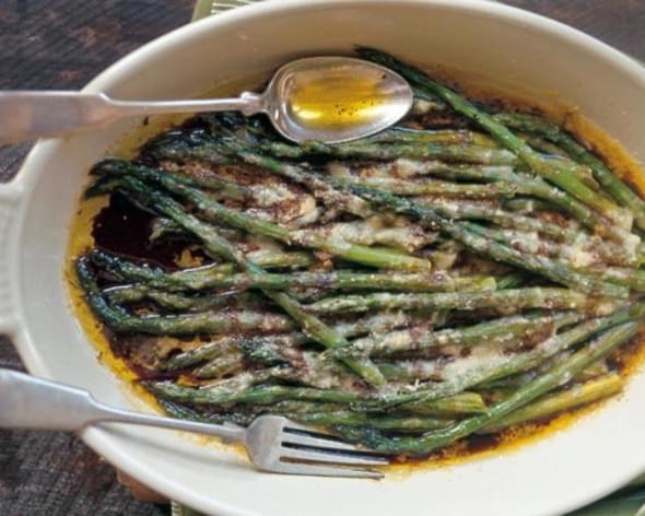 Baked Asparagus with Parmigiano-Reggiano
