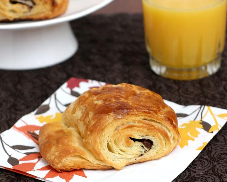 Step-by-Step Chocolate Croissants