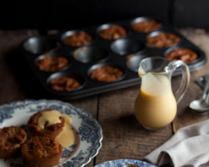 Caramel Bread Puddings With White Chocolate And Marmalade