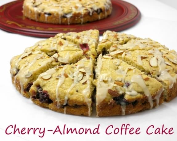 Fresh Cherry-Almond Coffee Cake