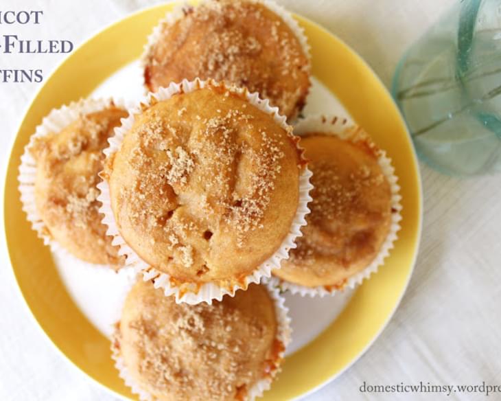 Apricot Jam-Filled Muffins //