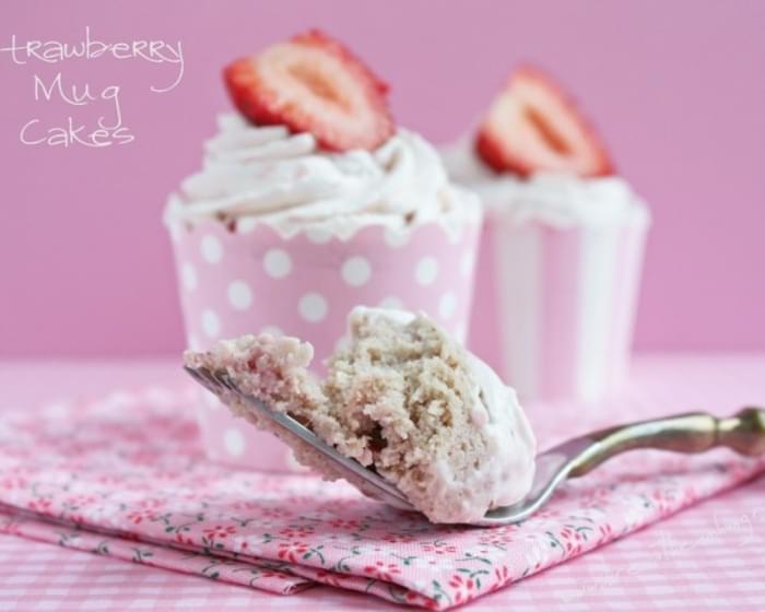 Strawberry Mug Cake (Low Carb and Gluten Free)