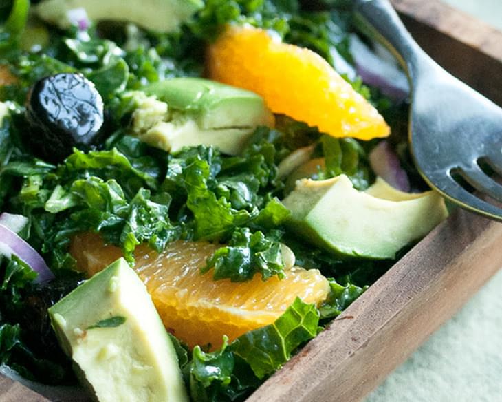 Shredded Kale and Orange Salad