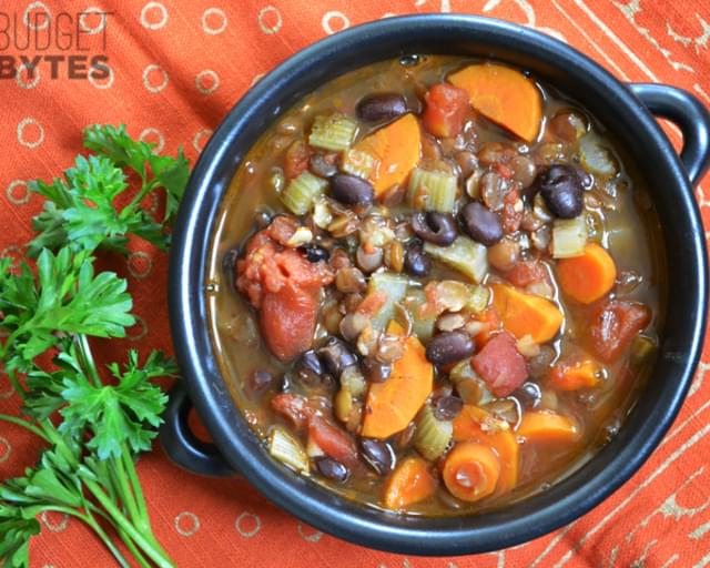 Chunky Lentil and Vegetable Soup