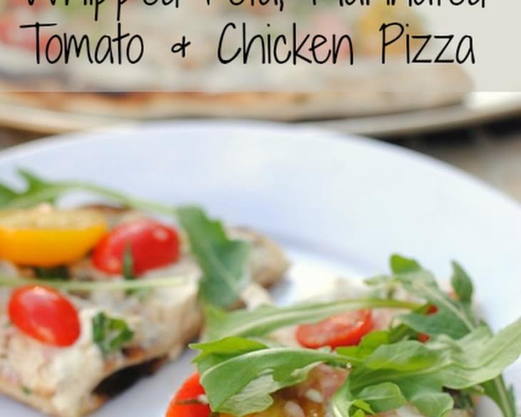 Whipped Feta, Marinated Tomato & Chicken Pizza