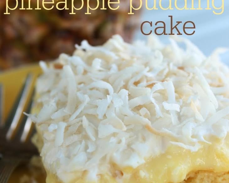 Hawaiian Pineapple Pudding Cake