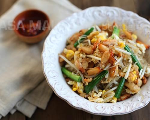 Crab Noodles Recipe (Fried Mung Bean Noodles with Crab)