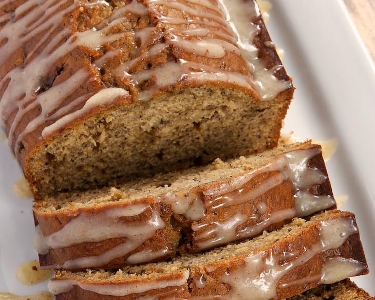 Caramelized Banana Bread with Brown Butter Glaze