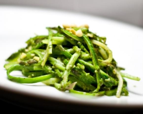 Asparagus Linguine With Mint Pesto