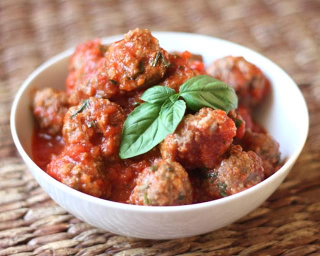Baked Italian Herb and Parmesan Meatballs
