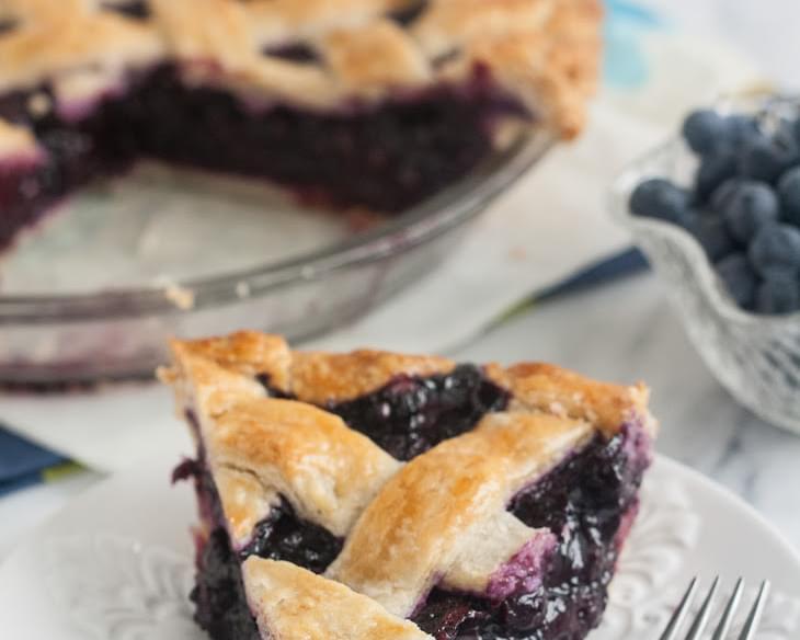 Ultimate Summer Blueberry Lattice Pie