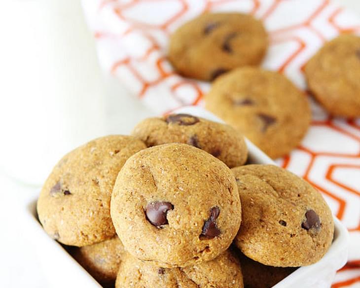 Healthy Pumpkin Chocolate Chip Cookies {Vegan}