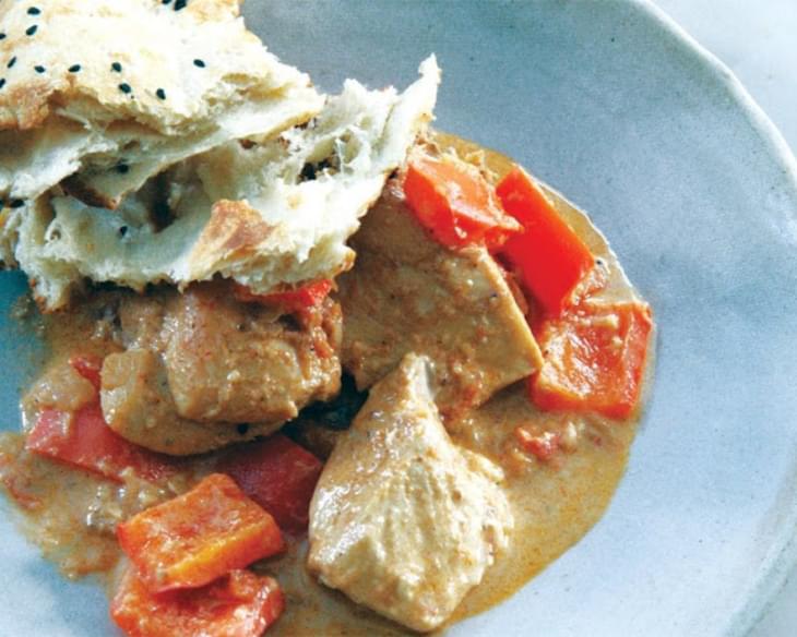 Chicken With Sour Cream & Red Bell Pepper