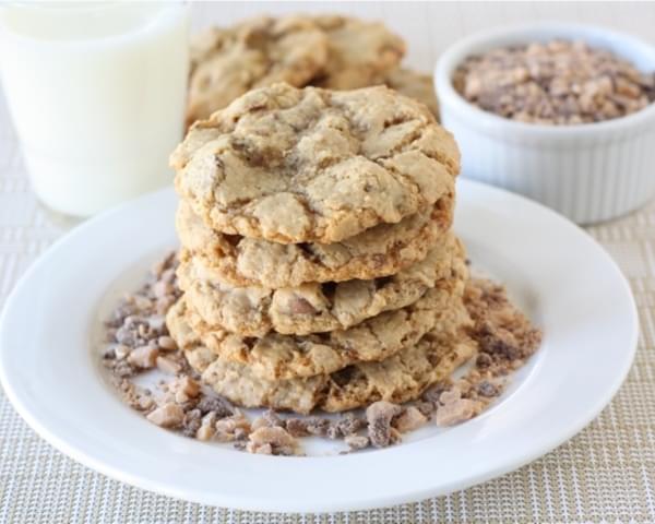 Toasted Coconut, Toffee, & Chocolate Chip Cookies