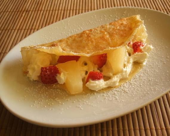 Fruit Crepes With Chantilly