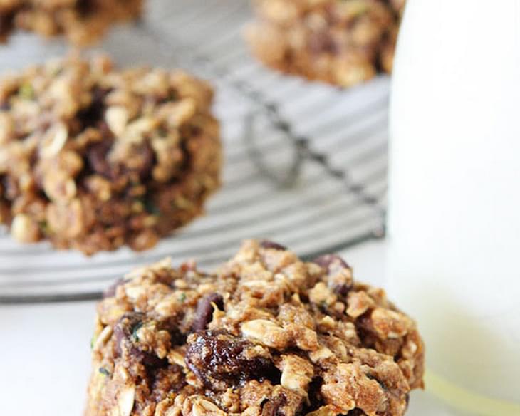 Zucchini Applesauce Oatmeal Cookies