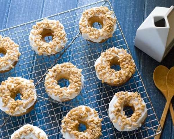 Gluten Free Cereal and Milk Donuts