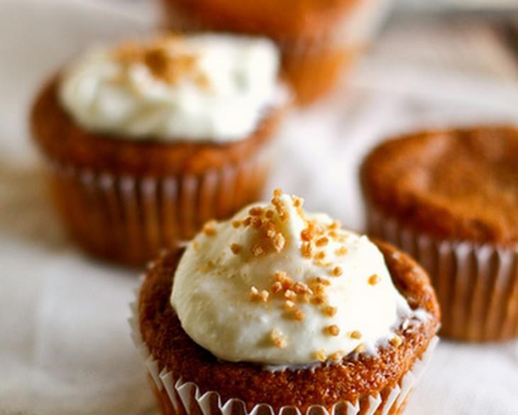 Pumpkin Cupcakes With Maple-Cream Cheese Frosting