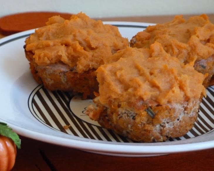 Turkey Meatloaf Cups with Sweet Potato Topping