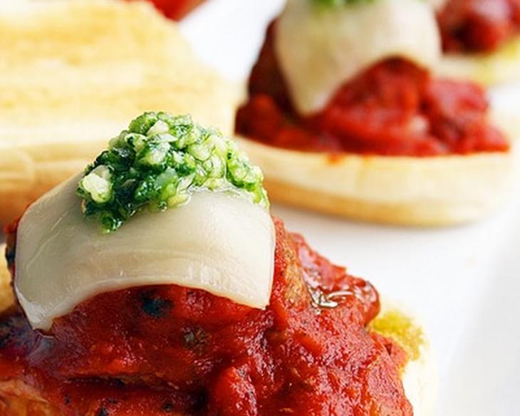 Mini Meatball Subs with Provolone