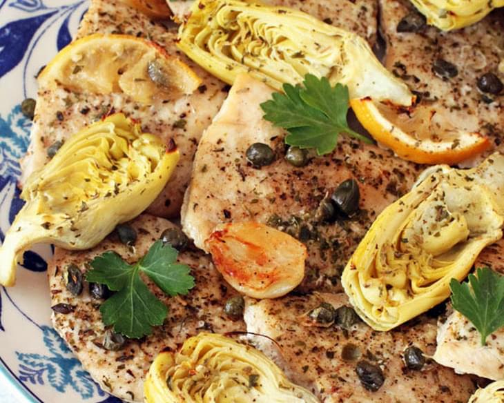 Baked Lemon Artichoke Chicken