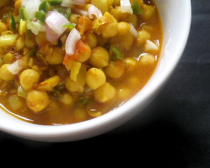 Spicy Sour Chickpea Masala