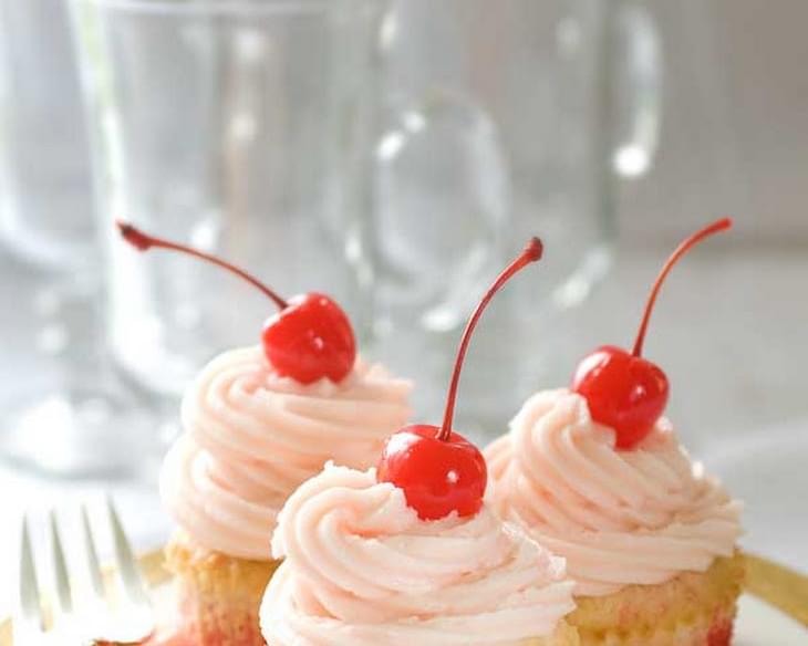 Gluten Free Shirley Temple Cupcakes