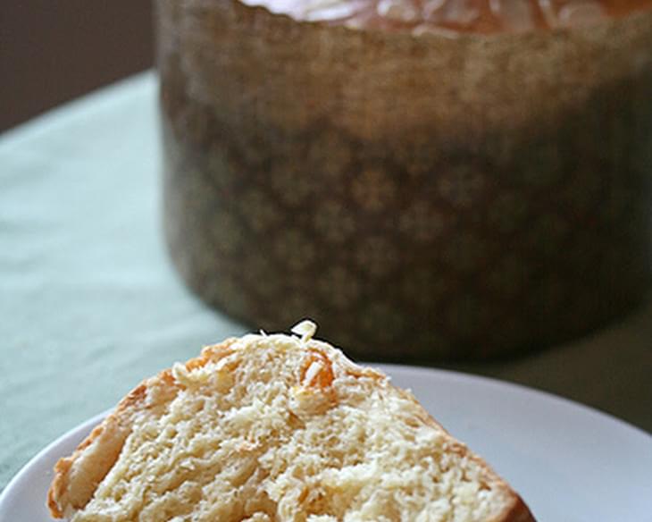Saffron Panettone with Apricots and Almonds