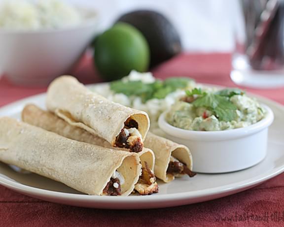 Chipotle Beef Baked Taquitos