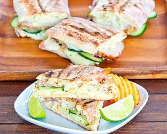Cuban Panini with Quick Pickles