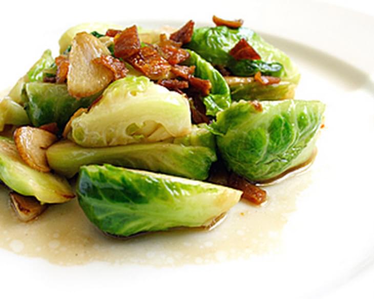 Stir-fried Brussels Sprout with Dried Sole