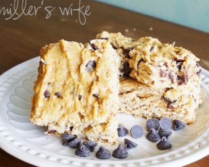 Peanut Butter Banana Chocolate Chip Cookie Bars