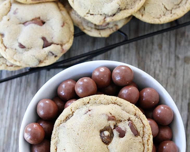 Malted Chocolate Chip Whopper Cookies