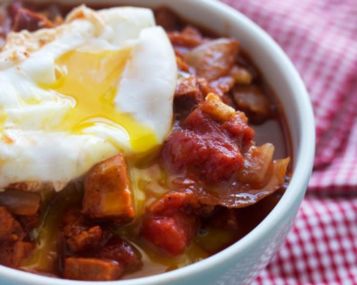 Spicy Breakfast Stew (with the perfect poached egg)