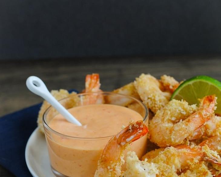 Baked Coconut Shrimp with Creamy Sweet Chili Sauce