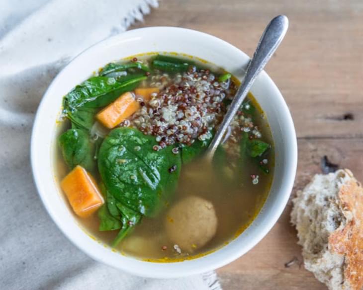 Sweet Potato Sausage and Spinach Soup