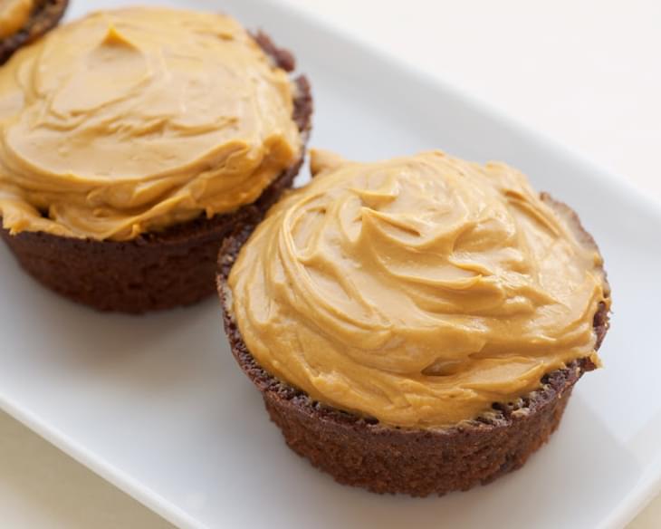 Mexican Chocolate Cupcakes with Dulce de Leche Frosting