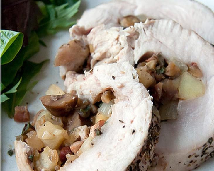 Stuffed Turkey Breast with Apples and Chestnuts